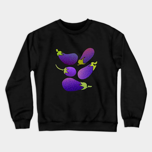 Aubergine Crewneck Sweatshirt by zeljkica